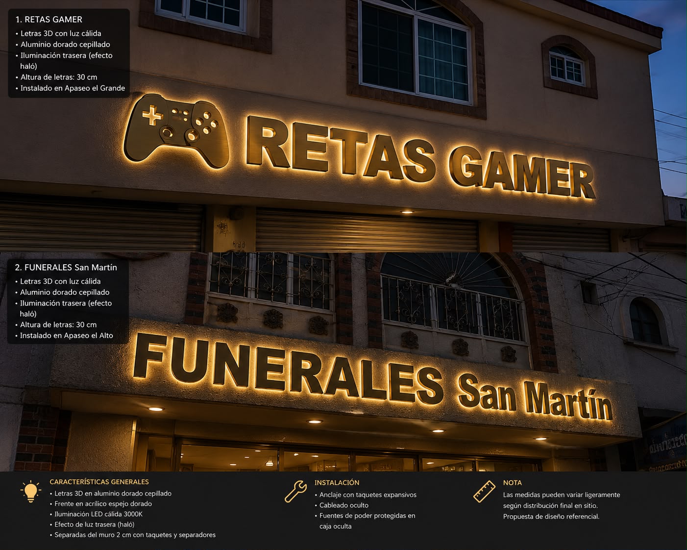 Letrero realizado por Central Graphics